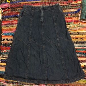 J. Jill Denim Midi Skirt